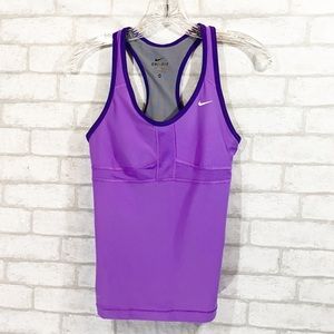 Nike dri -fit purple tank size ax’s